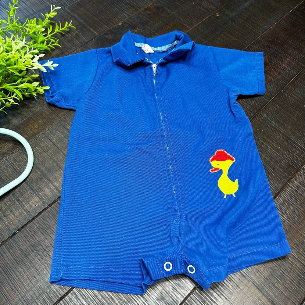 Vintage Sears Baby Romper with Zipper